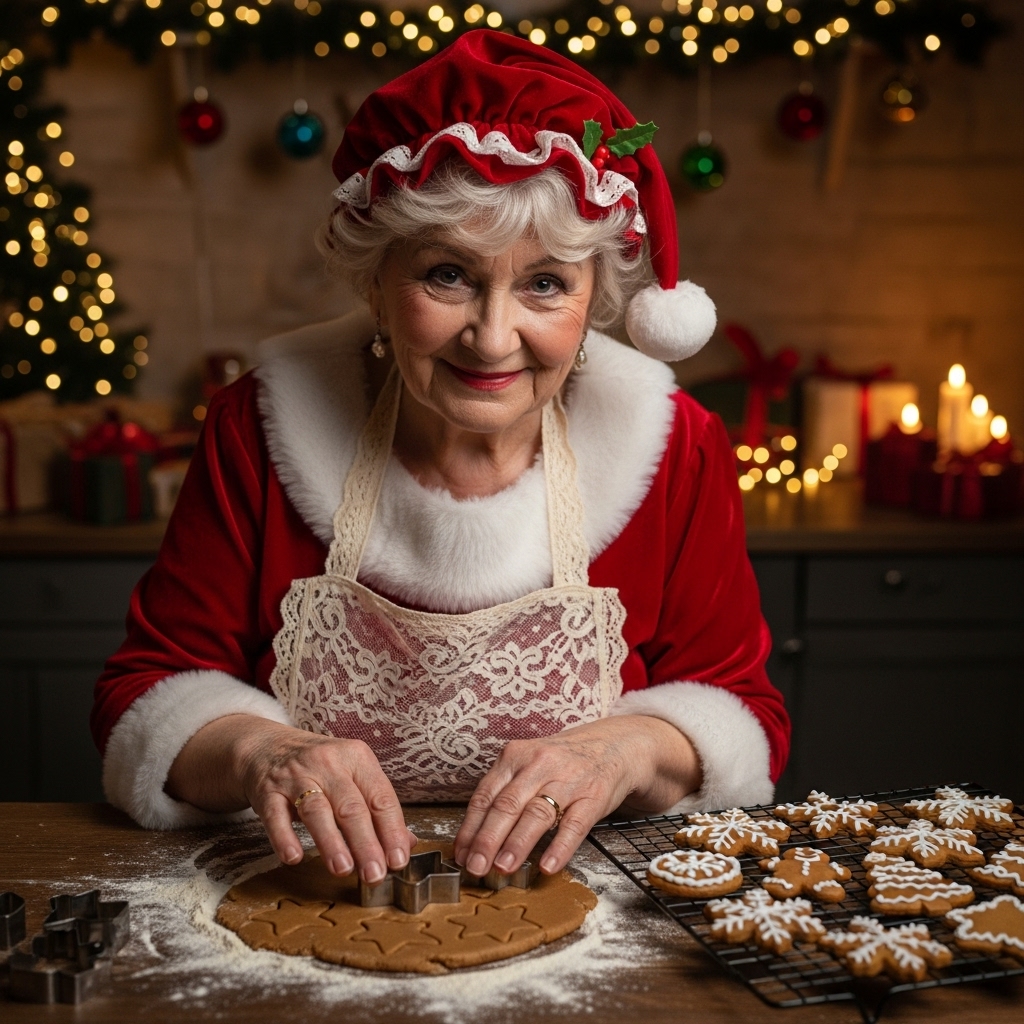 Mrs. Claus Baking