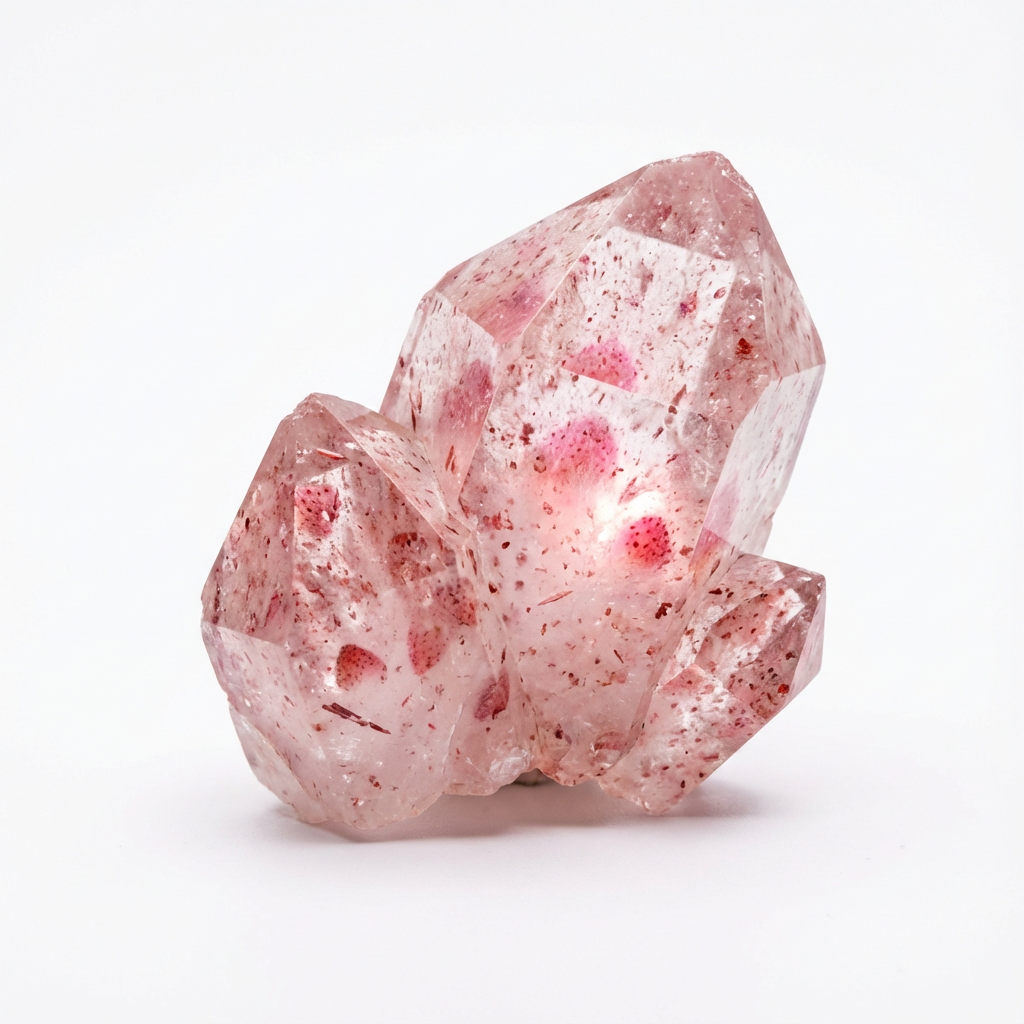 Strawberry Quartz Crystal for Aries,Enhances love fortune, brings good luck, improves relationships, enhances charm