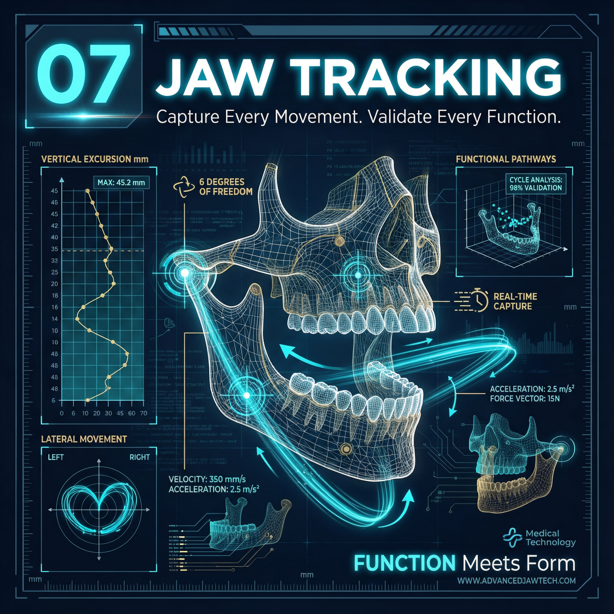 Jaw tracking technology for digital dentistry diagnosis and treatment planning