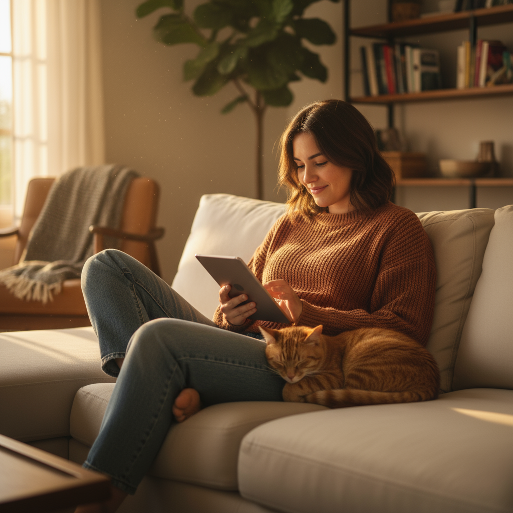 年轻用户与宠物